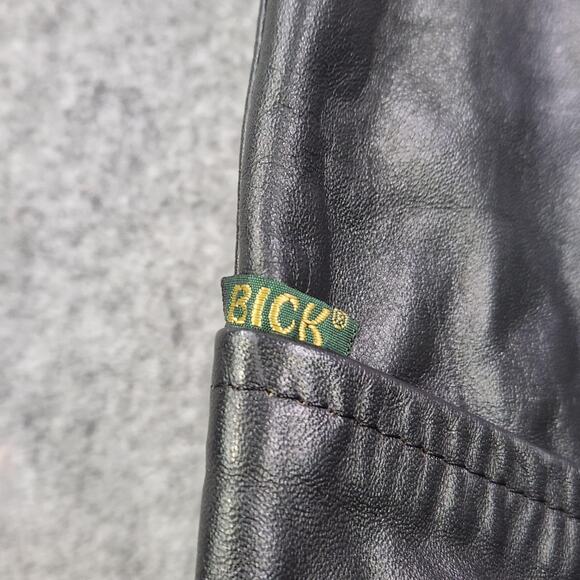 VTG MR Bick Genuine Leather Vest Mens 40 Black Biker Motorcycle USA Made Jacket - Picture 5 of 10